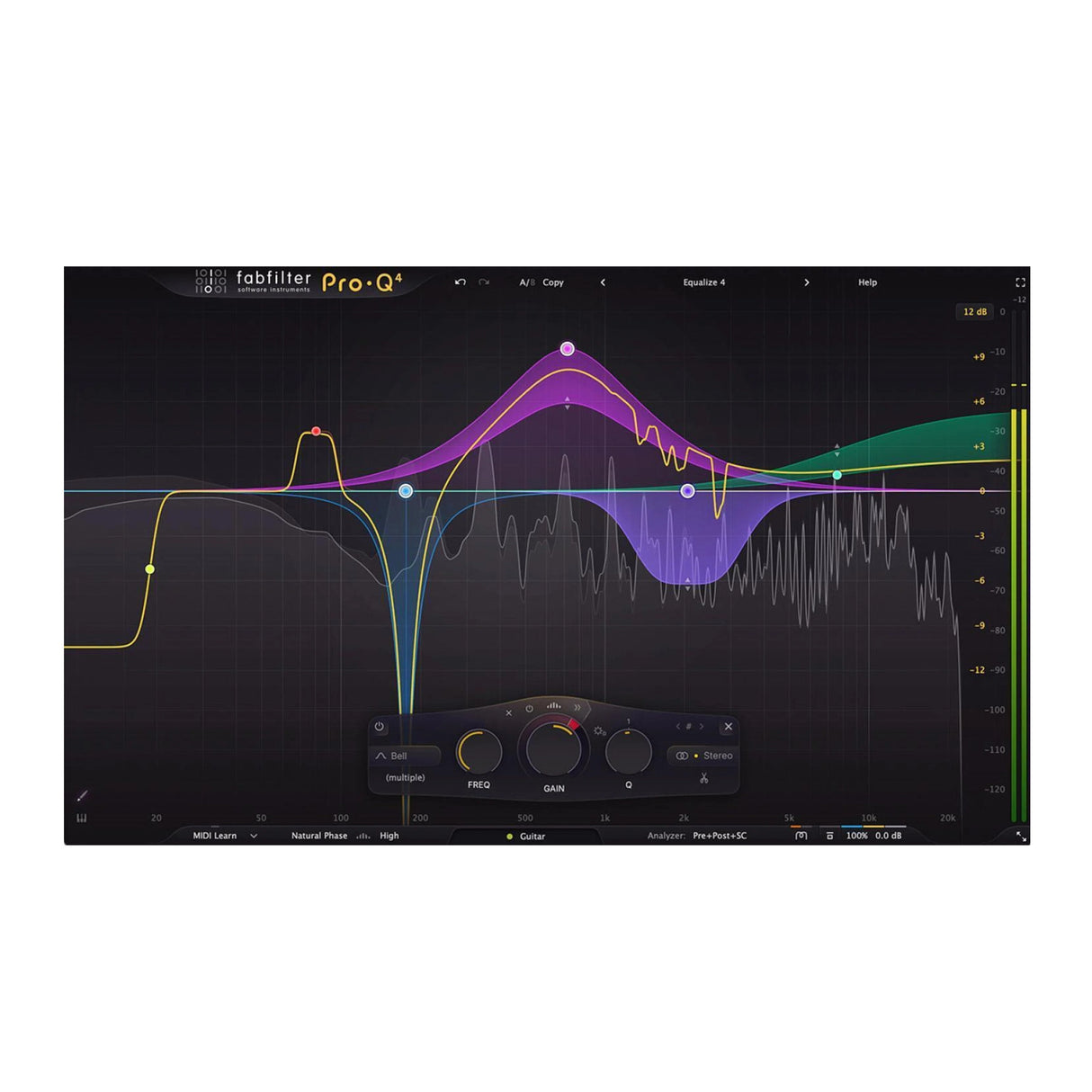 FabFilter Pro-Q 4 EQ Audio Plug-In for Mixing, Mastering, and Sound Design