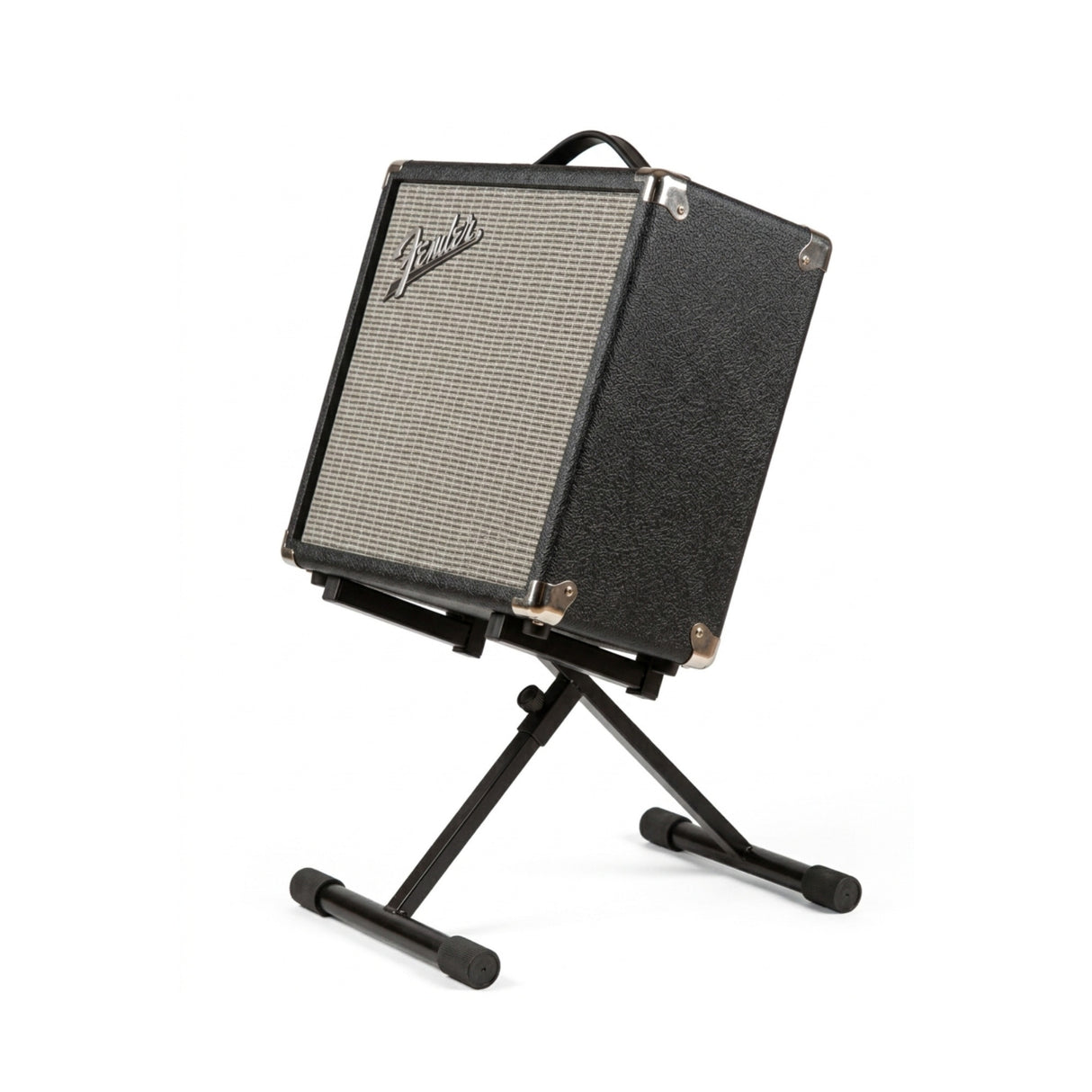 Fender Rumble 15 120V 15-Watt Portable Bass Amplifier Bundle with Amp Stand