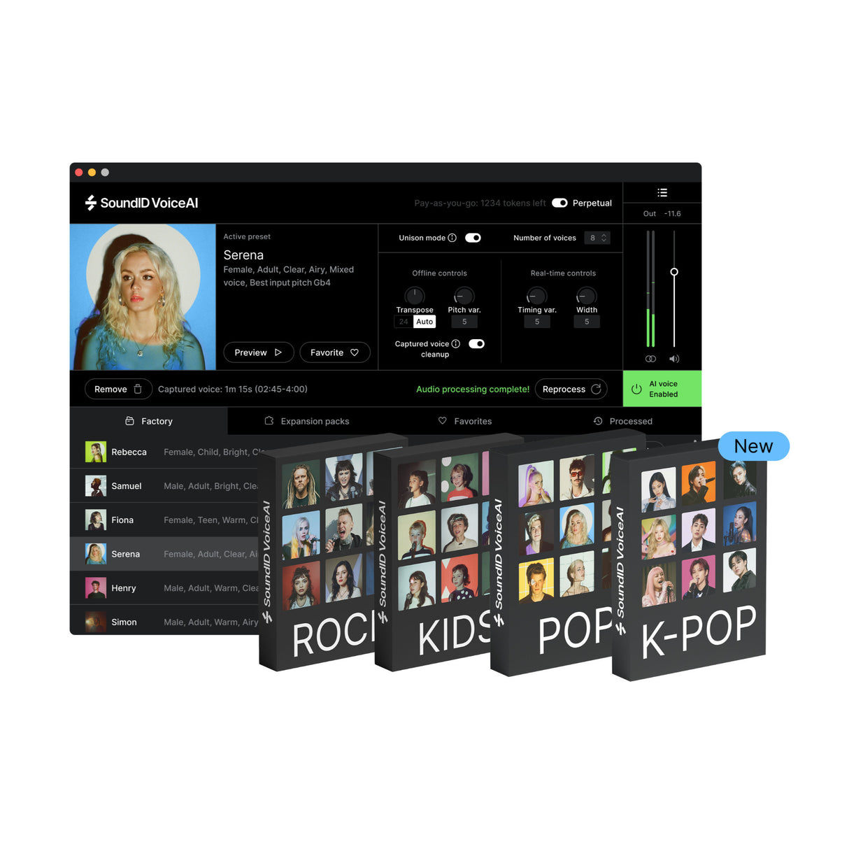 SoundID VoiceAI Kids Voices Expansion with 10 Authentic Child Voice Presets