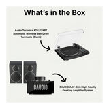 Audio Technica AT-LP3XBT Automatic Wireless Belt-Drive Turntable (Black) Bundle