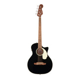 Fender California Deluxe Kingman Bass CE with Ivory Pickguard (Black)