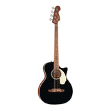 Fender California Deluxe Kingman Bass CE with Ivory Pickguard (Black)