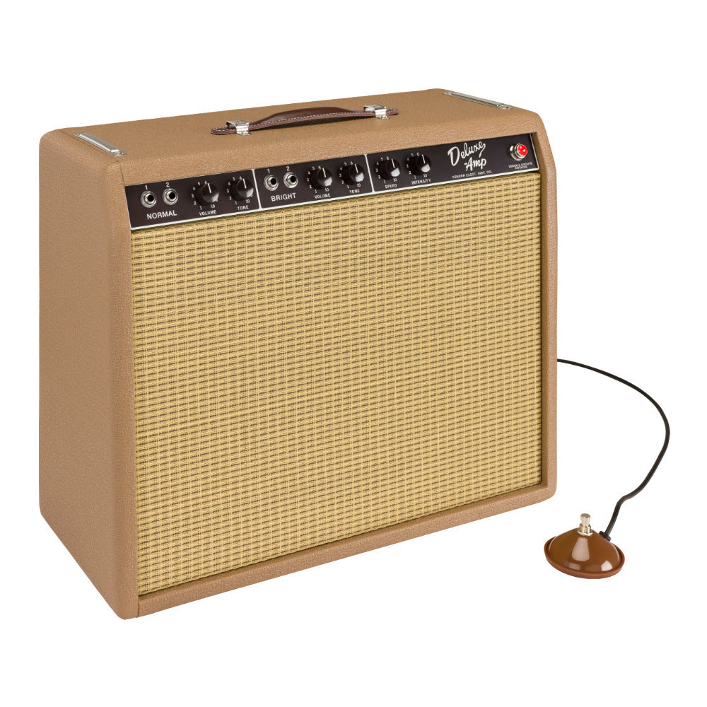 Fender '62 Deluxe Amp 120V All Tube Design w/ Tube Bias Tremolo Brown and Wheat