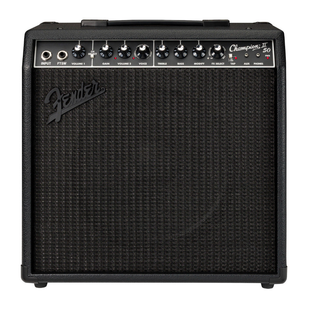 Fender Champion II 50W Blackout 120V Digital Guitar Amplifier (Black)