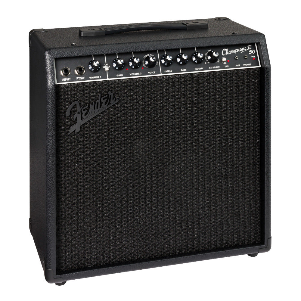 Fender Champion II 50W Blackout 120V Digital Guitar Amplifier (Black)