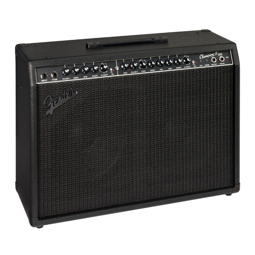 Fender Champion II 100 Blackout Digital Guitar Amplifier 120V (Black)