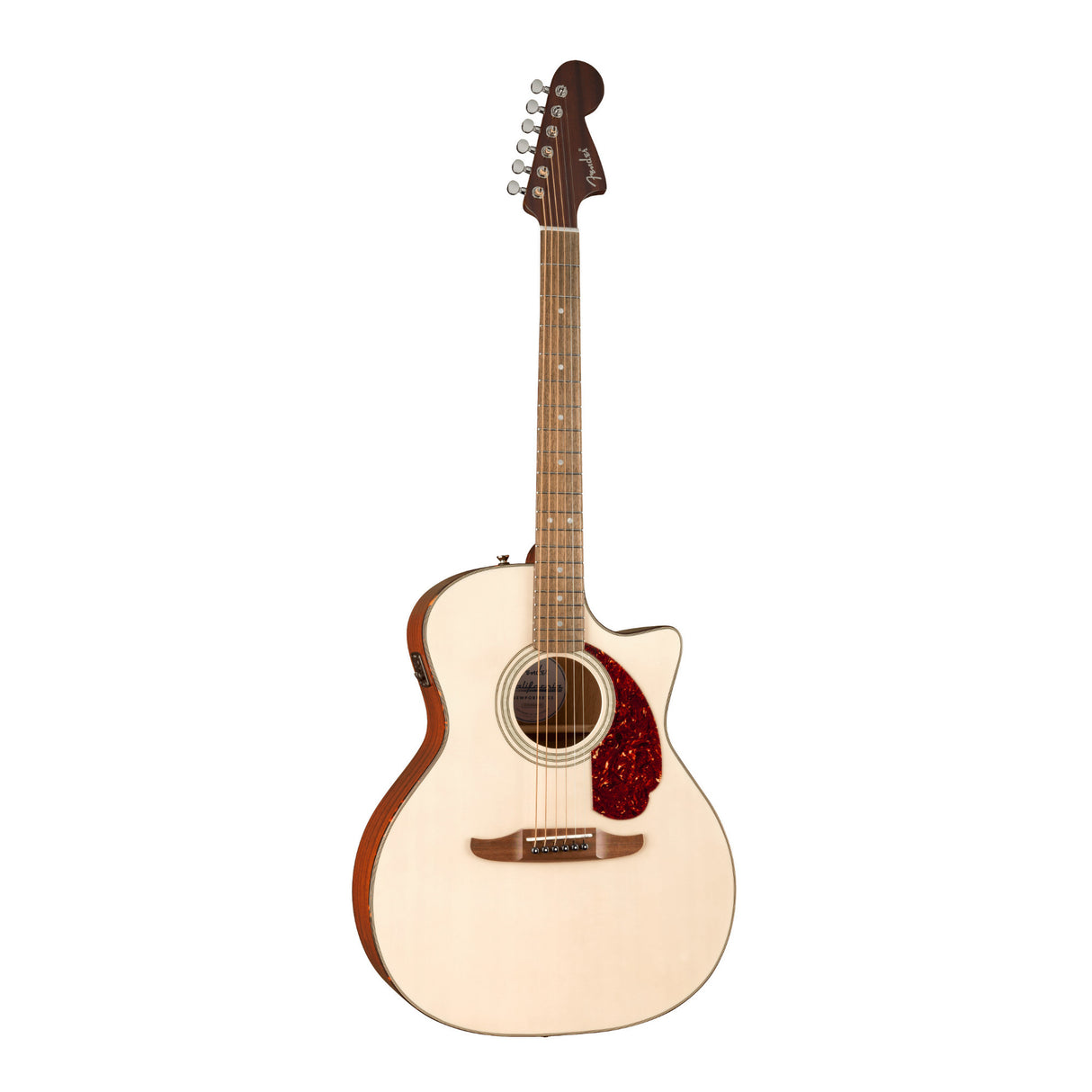 Fender California Deluxe Newporter CE with Walnut Fingerboard (White Blonde)