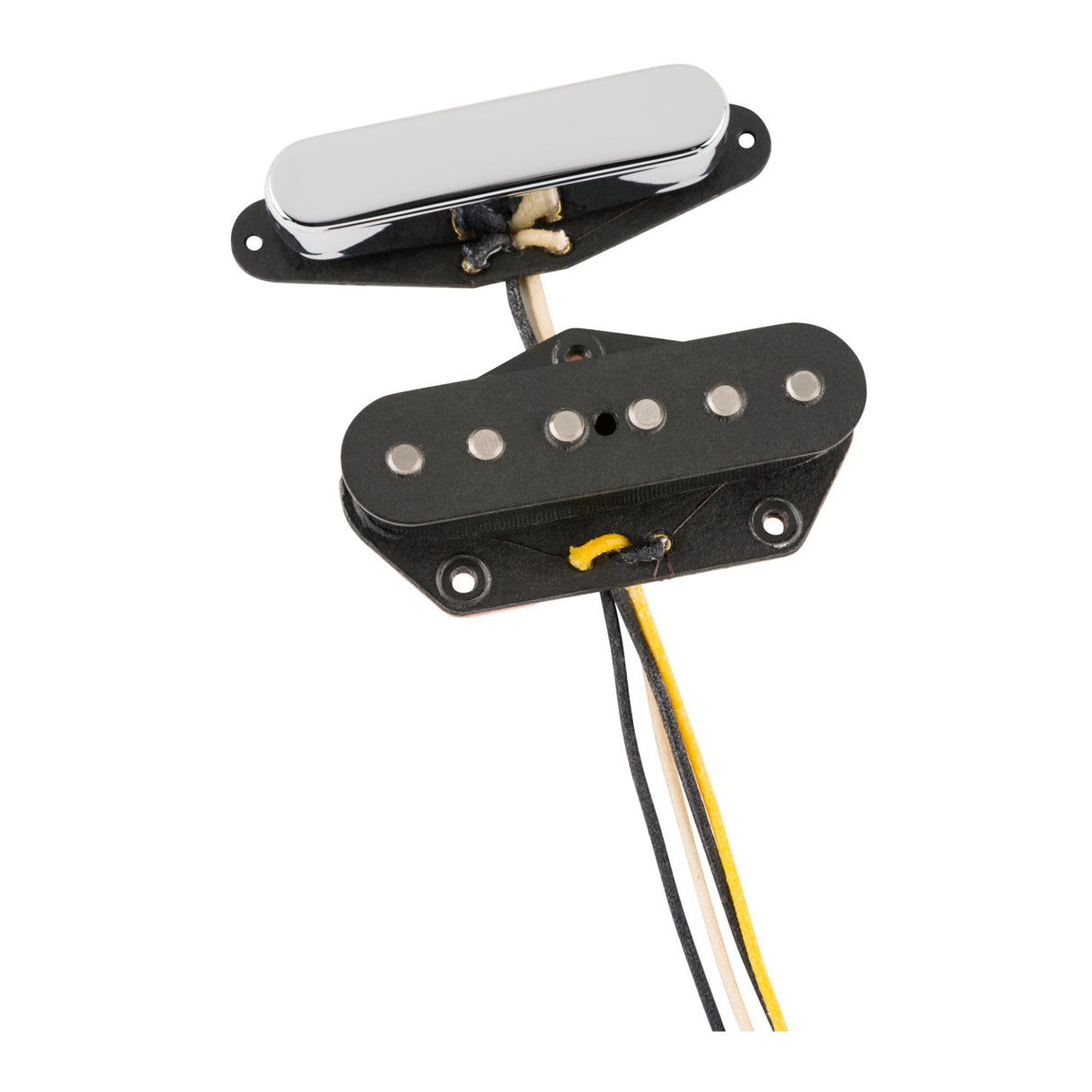 Fender Coastline '63 Telecaster Guitar Pickups, Set of 2 (Black & Chrome)