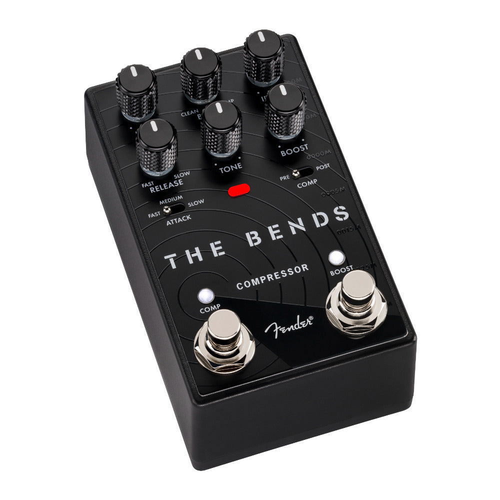 Fender The Bends Compressor V2 Analog Guitar and Bass Effects Pedal (Black)