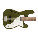 Squier Paranormal Precision Bass Thinline SJ with Laurel Fingerboard and C-Shaped Neck (Olive)