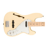 Squier Paranormal Precision Bass Thinline SJ 4-String Bass with Maple Fingerboard (Vintage White)