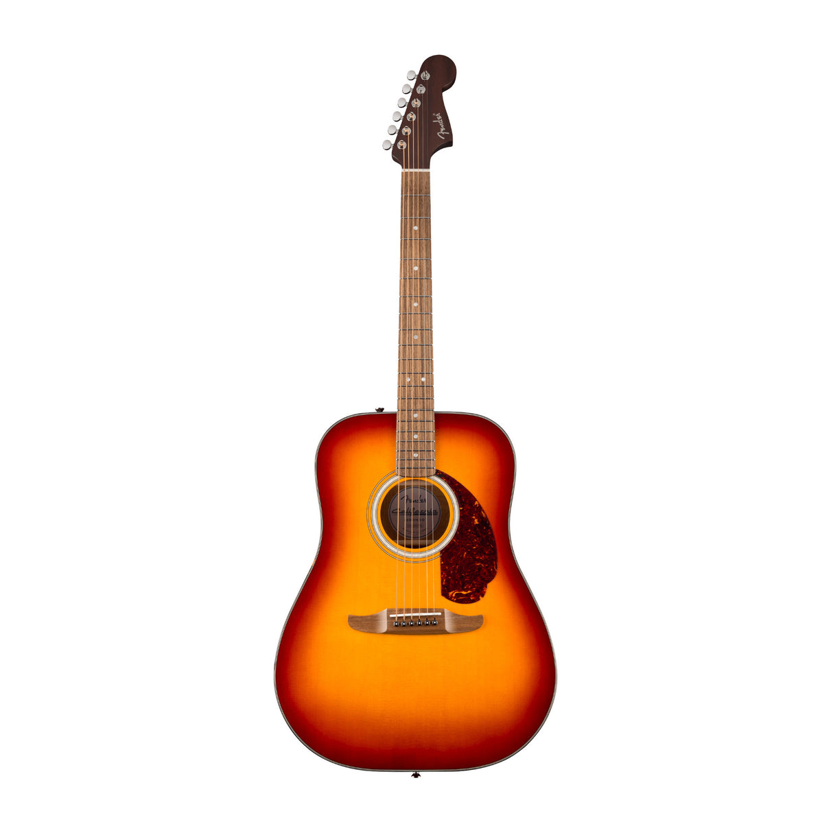 Fender California Deluxe Redondo Acoustic Guitar with Satin Mahogany C-shaped Neck (Sienna Sunburst)