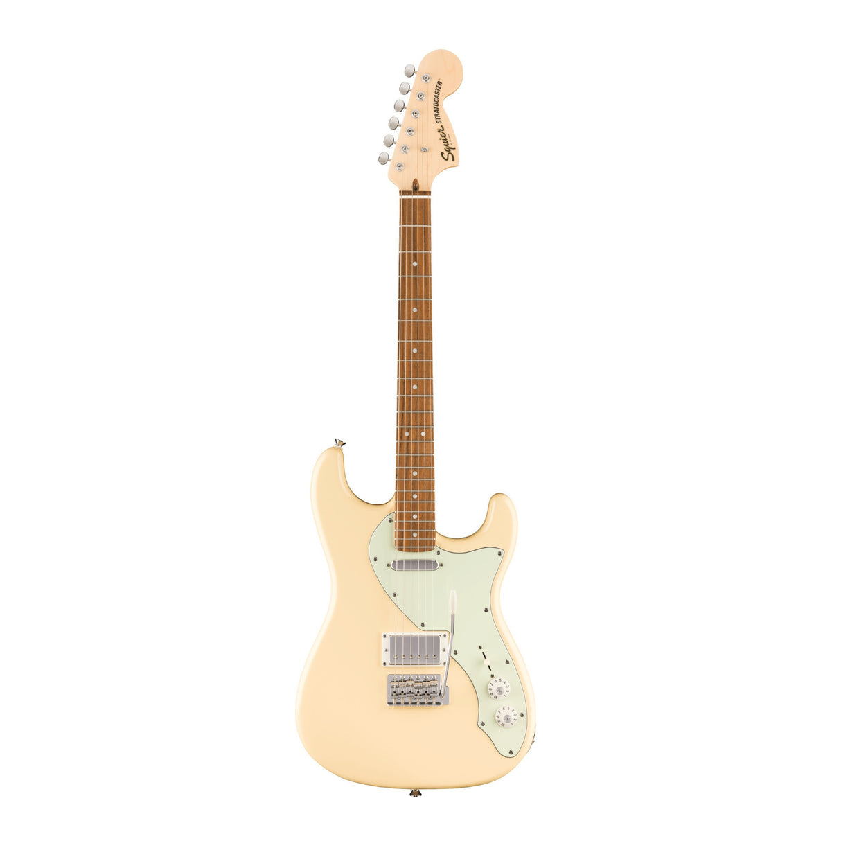 Fender Paranormal Stratocaster Deluxe Guitar, Laurel Fingerboard (Vintage White)