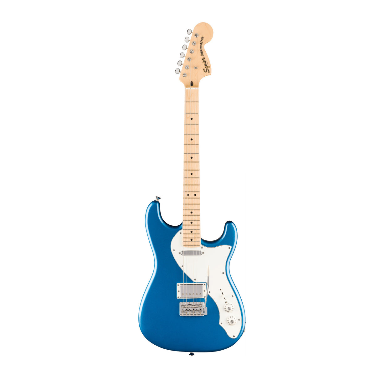 Squier Paranormal Stratocaster Deluxe Electric Guitar with Maple Fingerboard (Lake Placid Blue)