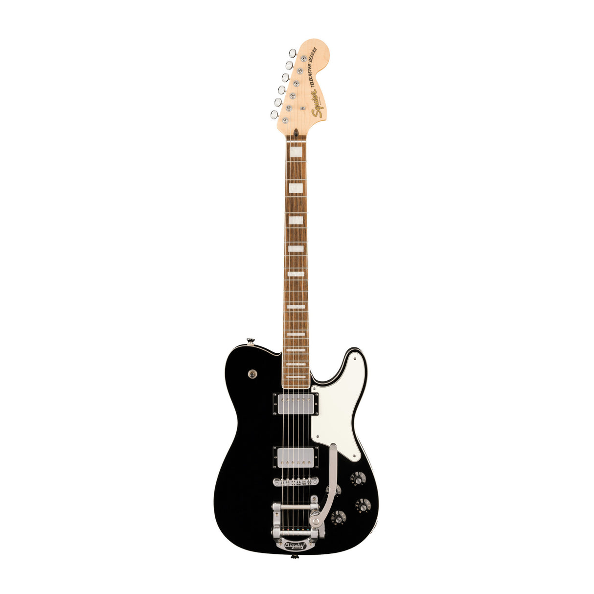 Squier Paranormal Troublemaker Telecaster Deluxe Electric Guitar (Black)