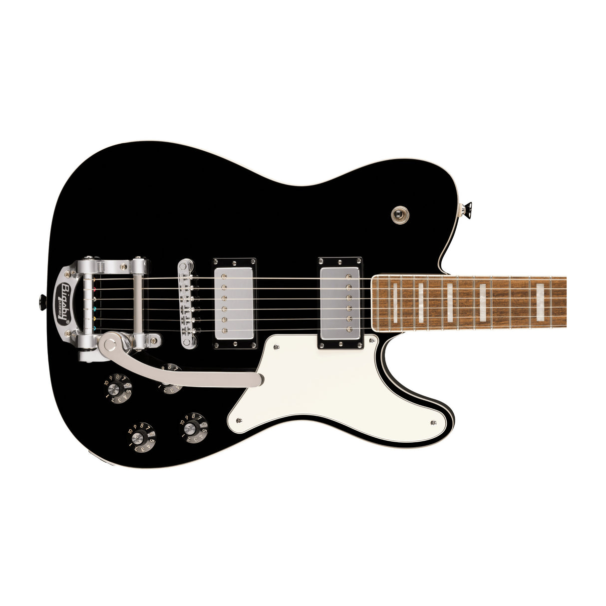 Squier Paranormal Troublemaker Telecaster Deluxe Electric Guitar (Black)