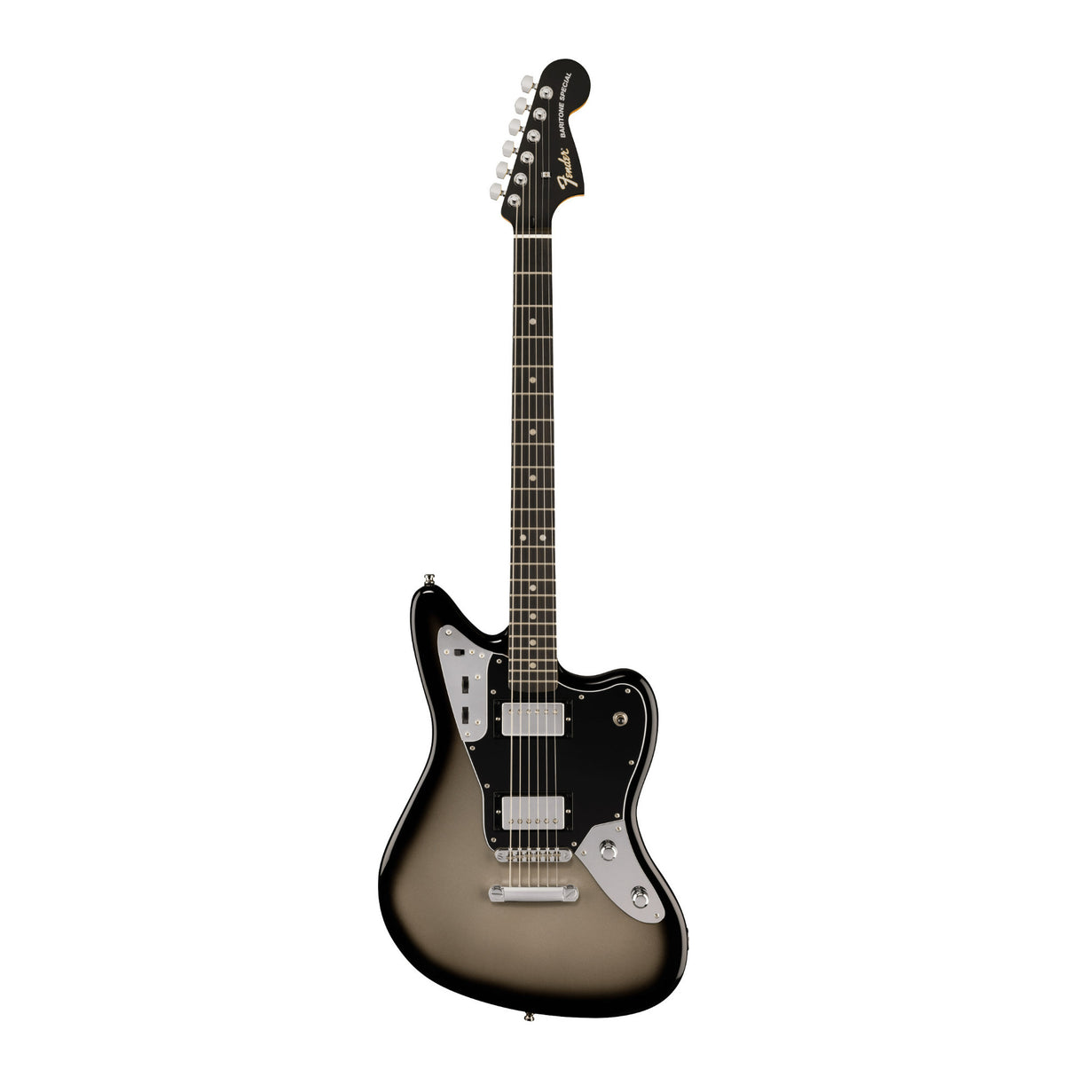 Fender Limited Edition Player Fusion Jaguar Bariton Electric Guitar with Gig Bag (Silverburst)