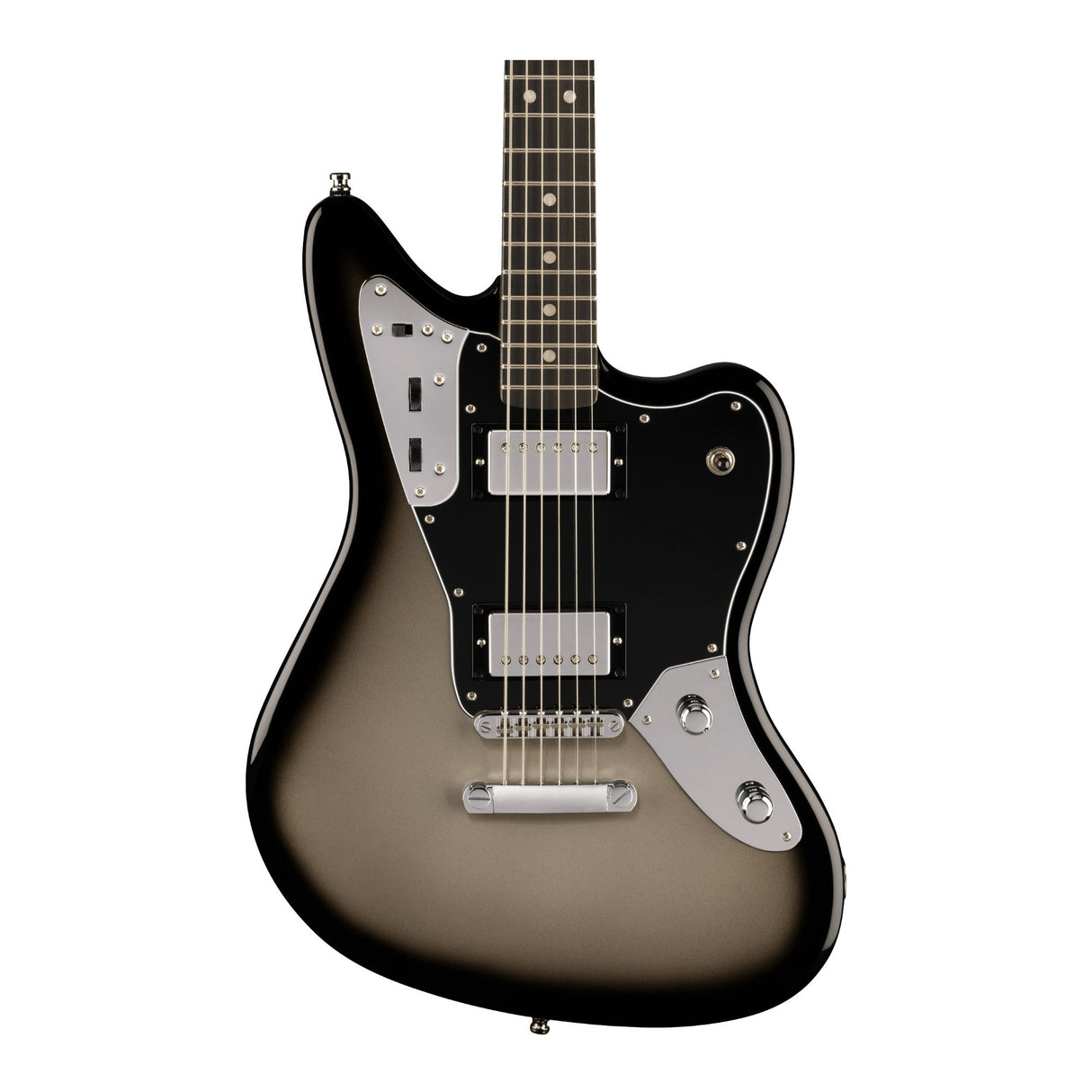 Fender Limited Edition Player Fusion Jaguar Bariton Electric Guitar with Gig Bag (Silverburst)