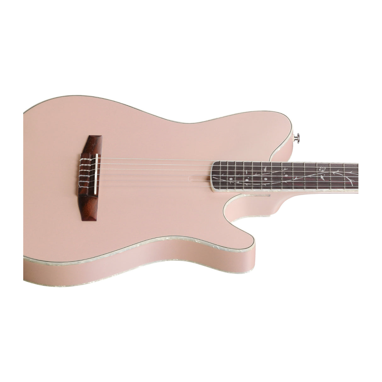 Ibanez Tim Henson TOD10NPAF Electric Nylon Guitar with C-Shape Neck and FRH Body (Pearl Pink Flat)