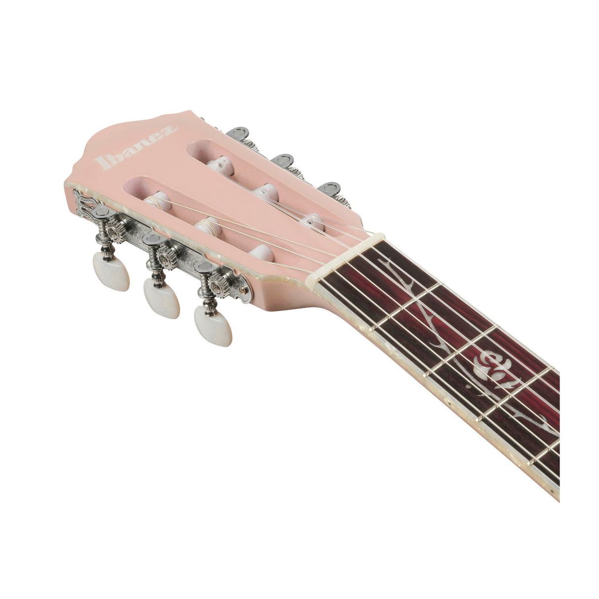 Ibanez Tim Henson TOD10NPAF Electric Nylon Guitar with C-Shape Neck and FRH Body (Pearl Pink Flat)