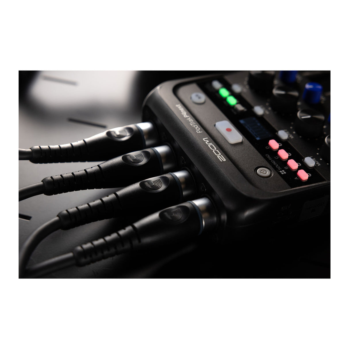 Zoom PodTrak P4next Recorder Bundle with Bluetooth Adapter, Headphones, Pop Filter, Case & Aux Cable