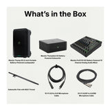 Mackie ThumpSub GO Battery Powered Subwoofer with Loudspeaker, Audio Mixer and Accessories Bundle