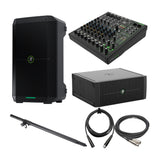 Mackie ThumpSub GO Battery Powered Subwoofer with Loudspeaker, Audio Mixer and Accessories Bundle