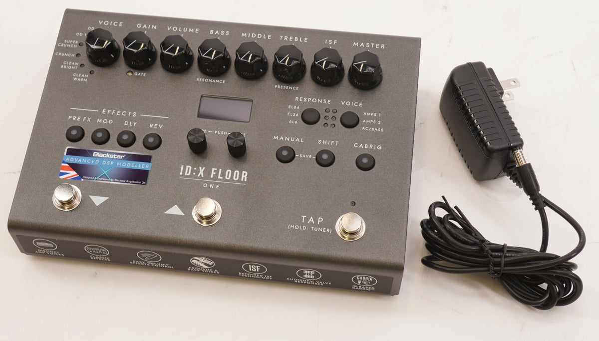 Blackstar ID X Floor One Multi Effects Pedalboard with Amp Modeling (Black)