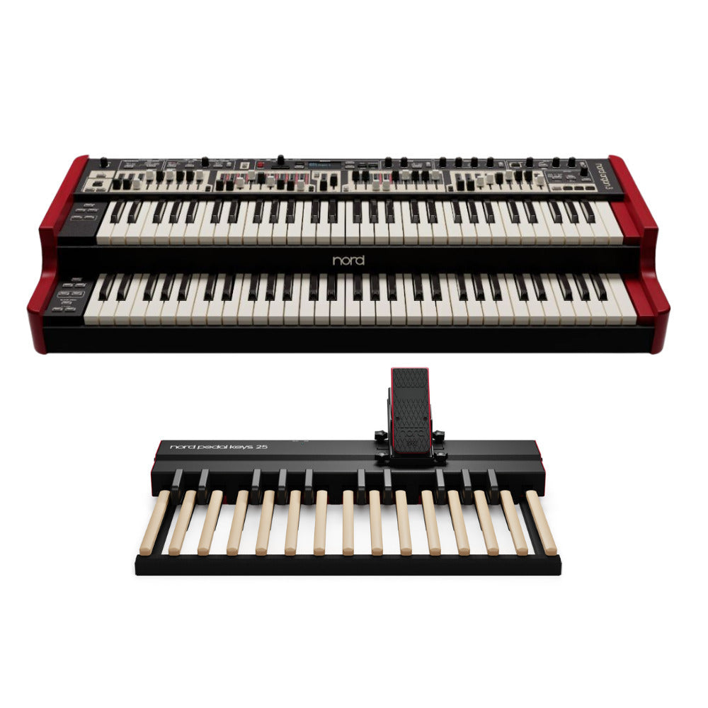 Nord Organ 3 Dual 61-Key Organ and Pedal Keys 25 with EP30 Bundle