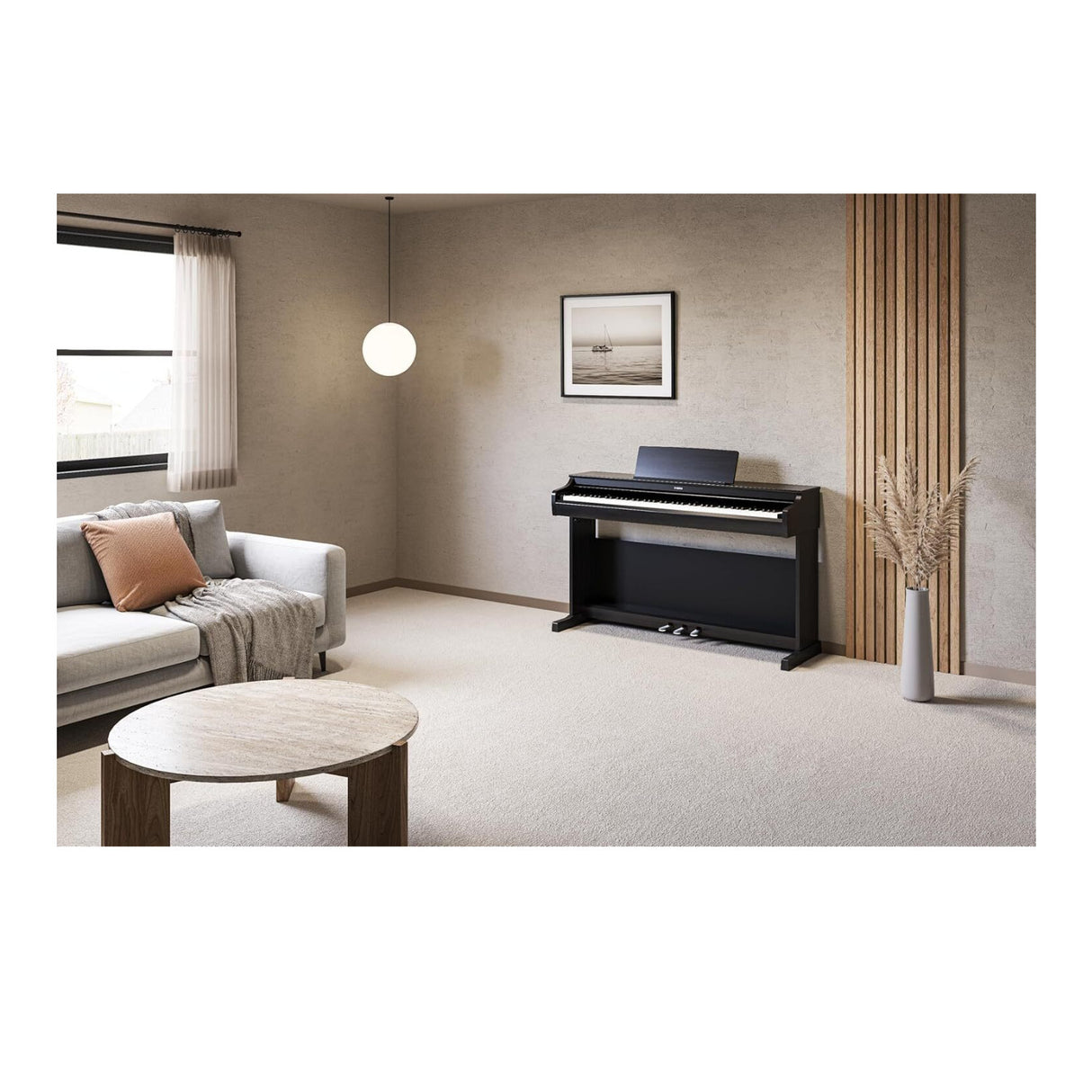 Yamaha Arius YDP-166B Digital Home Piano with Bench (Black Walnut)