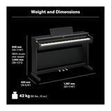 Yamaha Arius YDP-166B Digital Home Piano with Bench (Black Walnut)