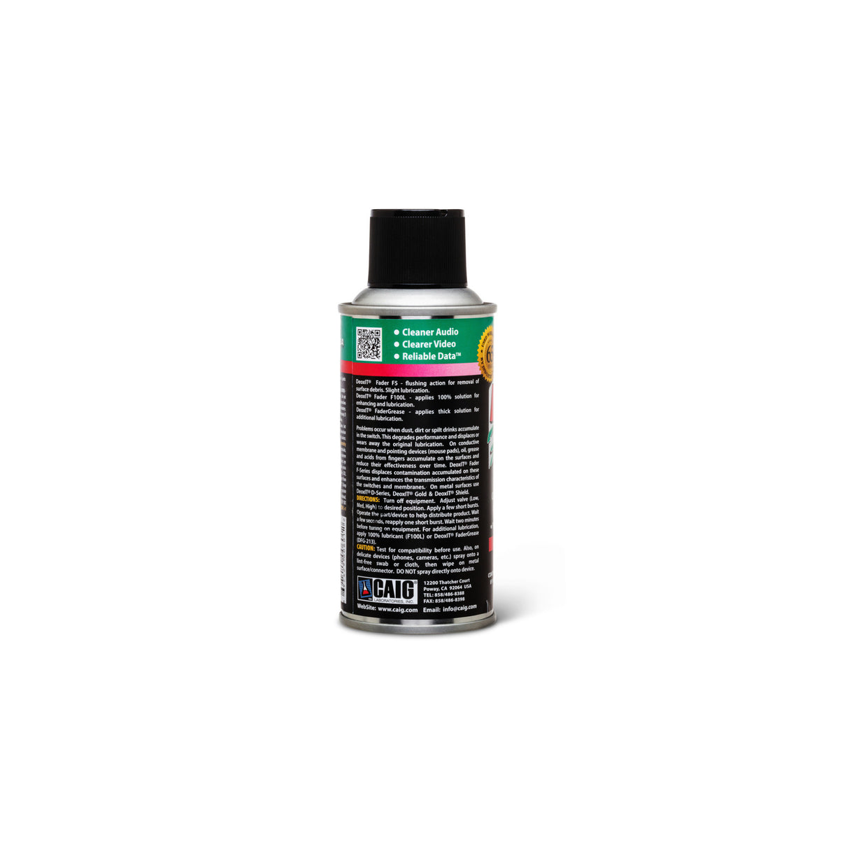 Hosa CAIG DeoxIT FaderLube, 5% Spray (5 oz) for Conductive Plastic Faders & Controls