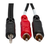 Hosa Stereo Breakout 3.5 mm TRS to Dual RCA 6-feet Audio Cable