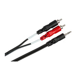 Hosa Stereo Breakout 3.5 mm TRS to Dual RCA 6-feet Audio Cable
