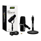 Shure MV7+ XLR and USB Podcast Dynamic Microphone with Stand
