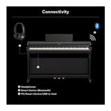 Yamaha Arius Series YDP-166R 88-Key Weighted Digital Home Piano with Bench (Rosewood)