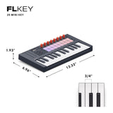 Novation FLkey 2 Mini 25—25 Mini-Key MIDI Keyboard Controller for FL Studio with RGB Pads