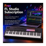 Novation FLkey 61 MK2 FL Studio MIDI Keyboard Controller with Semi-weighted Keys