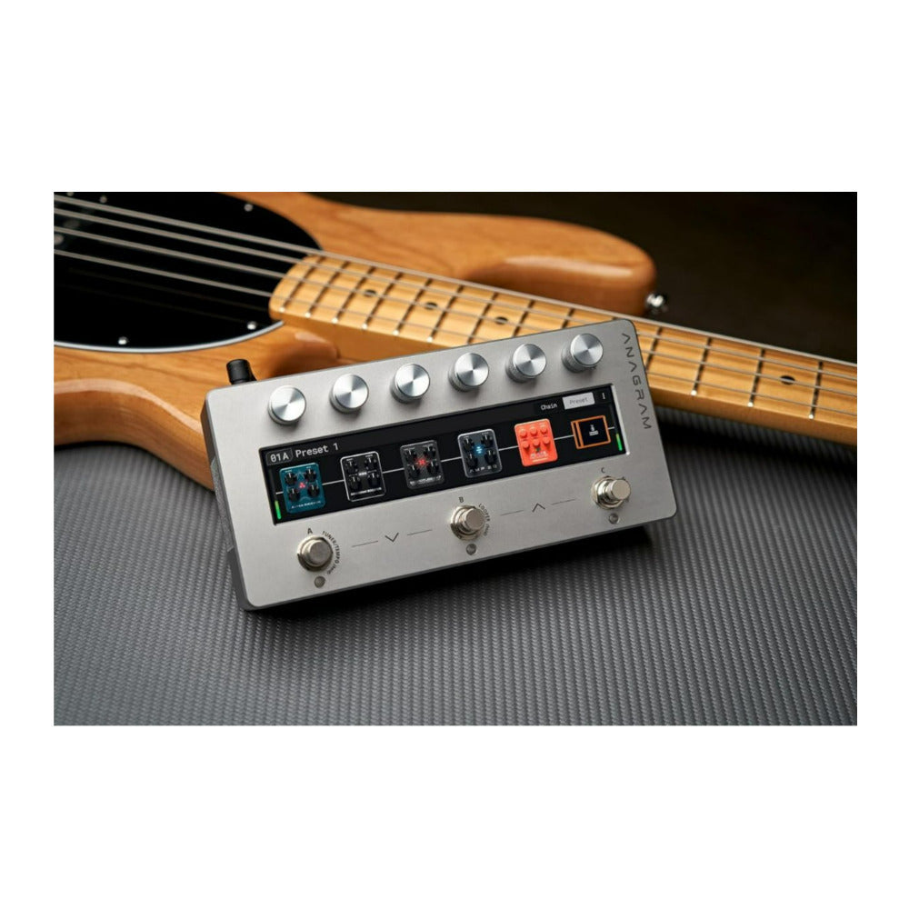 Darkglass Anagram Bass Multi Effects Unit Pedal Bundle with Expression Pedal and MIDI Footswitch