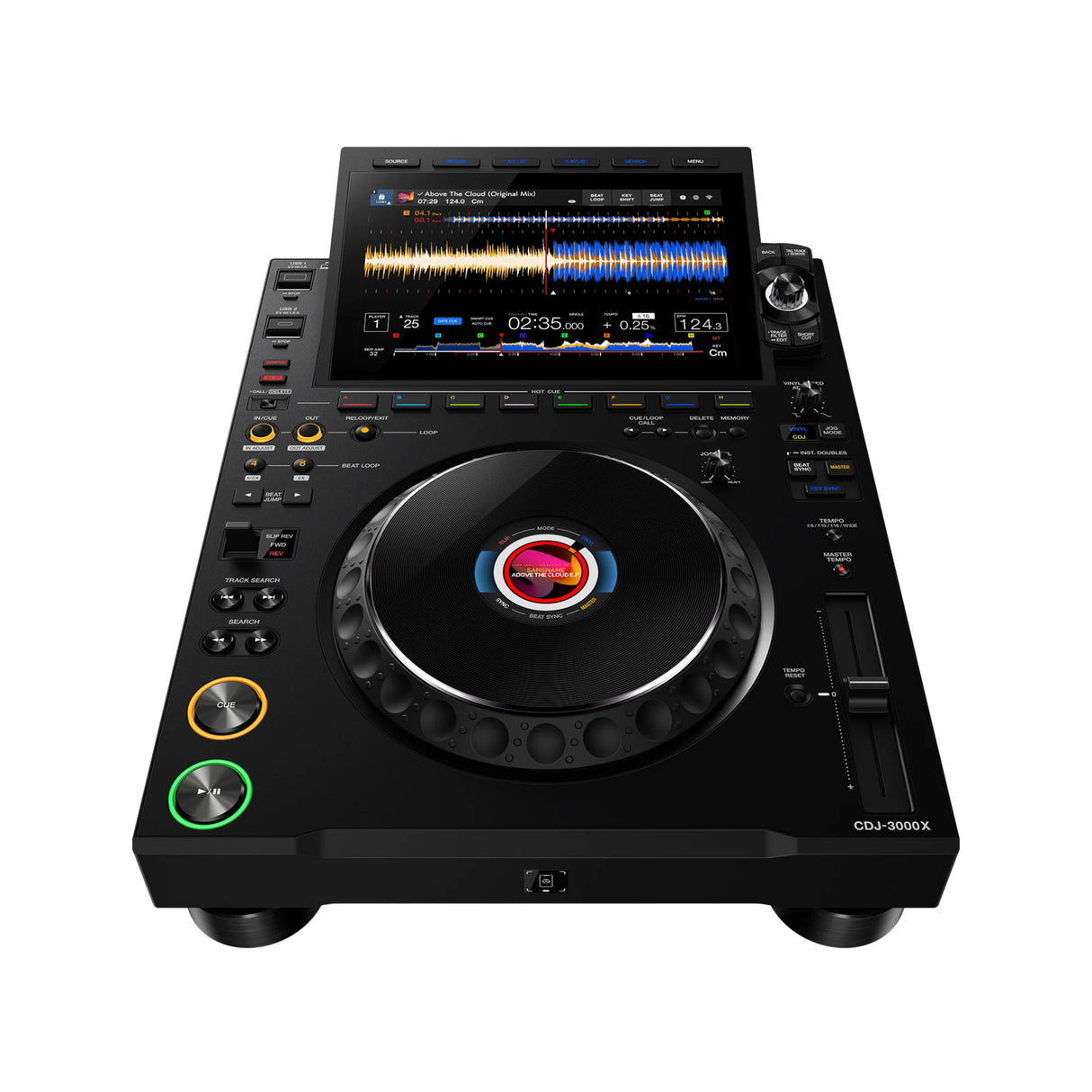 AlphaTheta CDJ-3000X Professional DJ Media Player with 10.1 Inch Touchscreen Display