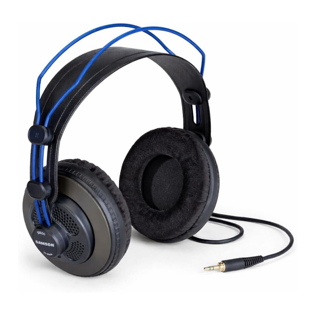 SAMSON SR850B Professional Studio Reference Headphones (Blue)