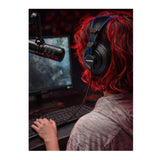 SAMSON SR850B Professional Studio Reference Headphones (Blue)