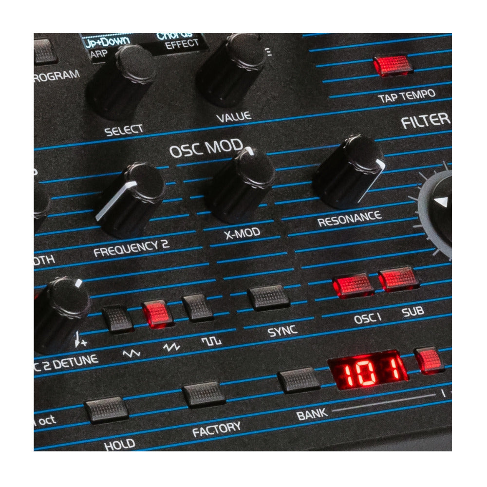 Oberheim TEO-5 5-Voice Desktop Analog Synthesizer Module with 64 Step Polyphonic Sequencer
