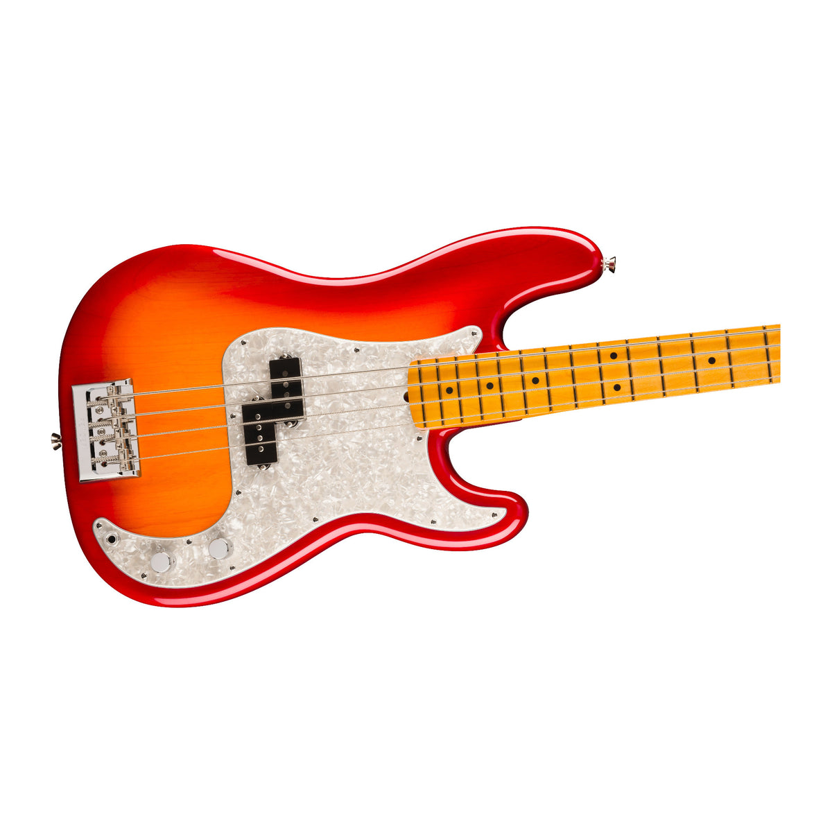 Fender American Professional Precision Bass Guitar with Maple Fingerboard (Aged Cherry Burst)