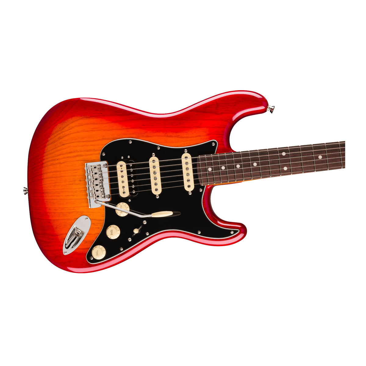 Fender American Professional Stratocaster HSS Guitar (Aged Cherry Burst)