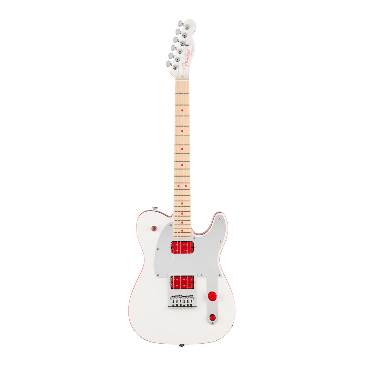 Fender John 5 Ghost Telecaster Right-Hand Electric Guitar (White)