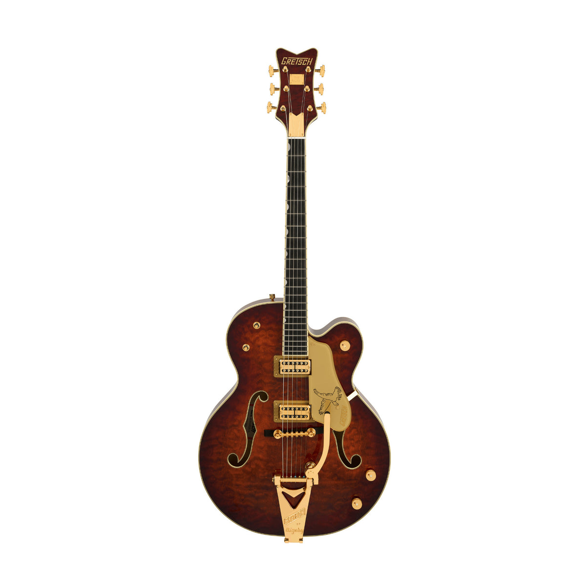 Gretsch G6136TGQM-59 Limited Edition Quilt Classic Falcon Guitar with Bigsby Tailpiece (Forge Glow)
