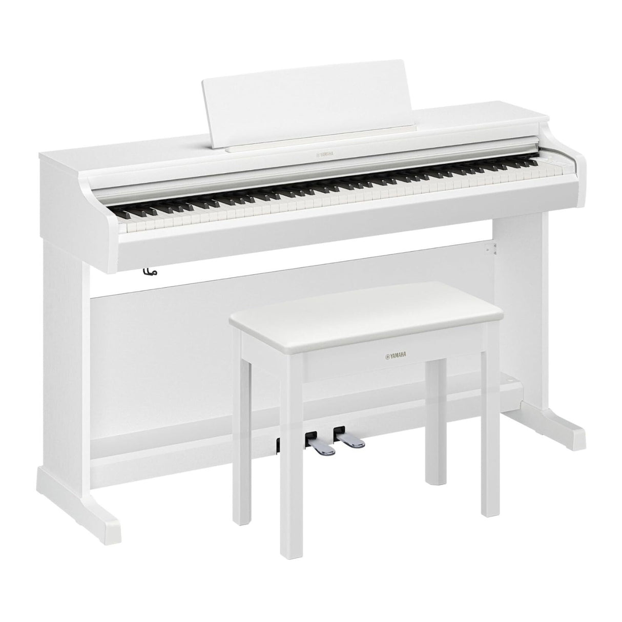 Yamaha Arius Series YDP-166WH 88 Key Digital Home Piano with Bench (White)