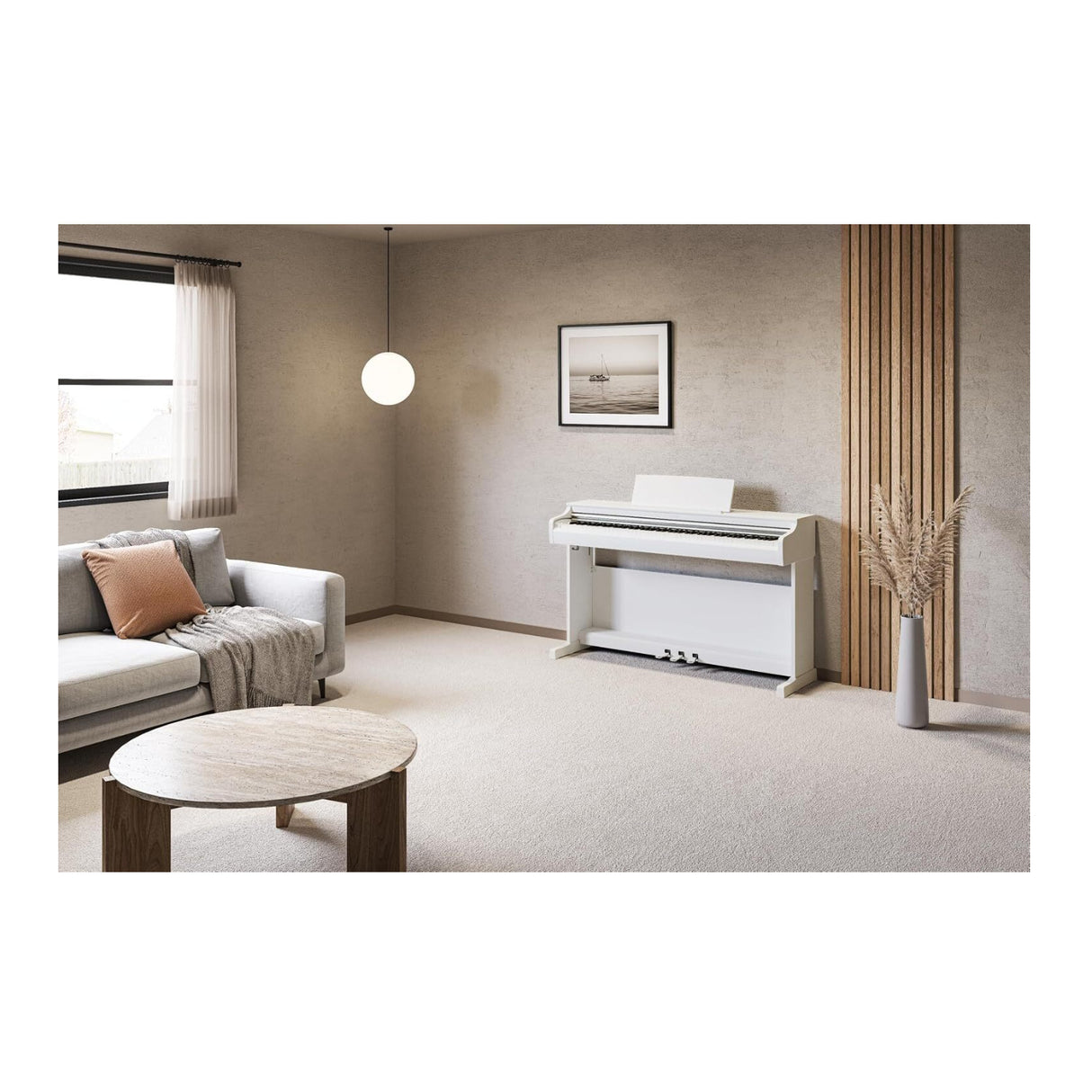 Yamaha Arius Series YDP-166WH 88 Key Digital Home Piano with Bench (White)