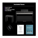 Yamaha Arius Series YDP-166WH 88 Key Digital Home Piano with Bench (White)